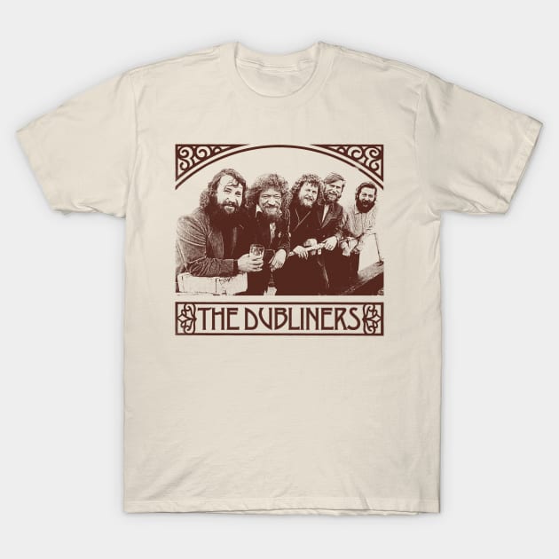 The Dubliners - Vintage Style Original Design T-Shirt by feck!